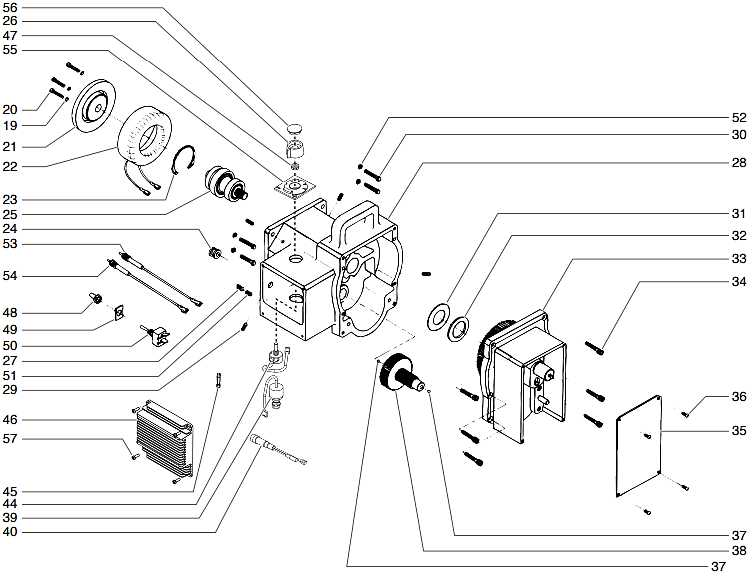 1200GXC Gear Box Assembly Parts